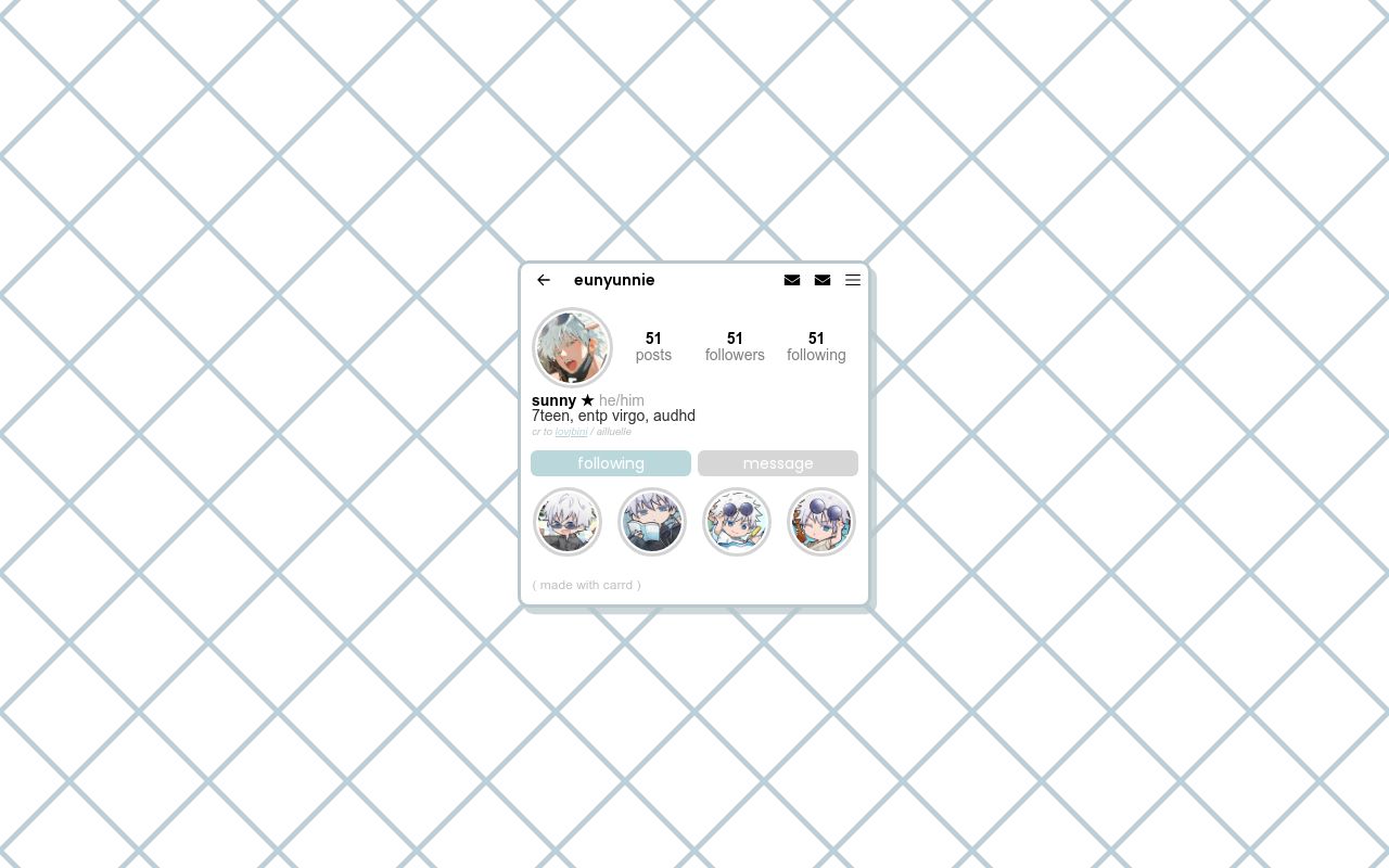 Carrd profile picture for @mph